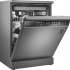 Посудомоечная машина WEISSGAUFF DW 6138 Touch Inverter Autoopen,  полноразмерная, напольная, 59.8см, загрузка 15 комплектов, серебристая [436083]